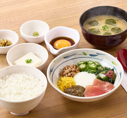 アカモクねばとろ定食