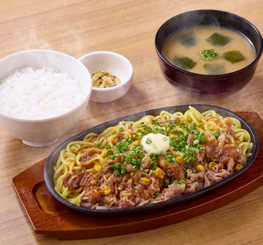 牛バターちゃんぽん焼定食