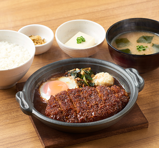 味噌かつ煮定食