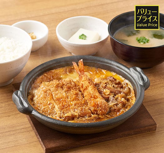 ミックスとじ定食