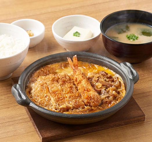 ミックスとじ定食