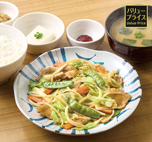 肉野菜炒め定食