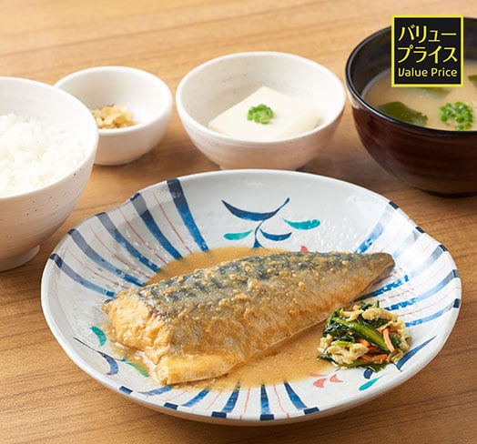 サバの味噌煮定食