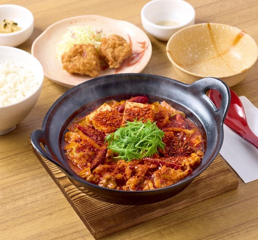 【から揚げ小鉢付】痺辛･麻辣火鍋定食