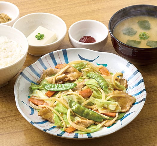 肉野菜炒め定食