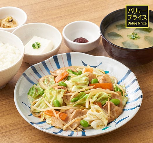 肉野菜炒め定食