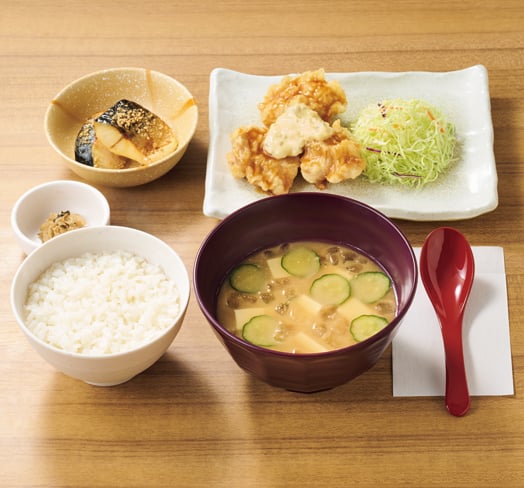 宮崎冷汁ととり南蛮の定食