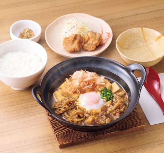 【から揚げ小鉢付】牛肉豆腐定食