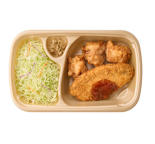 [テイクアウト]から揚げ＆白身フライ　おかずのみ