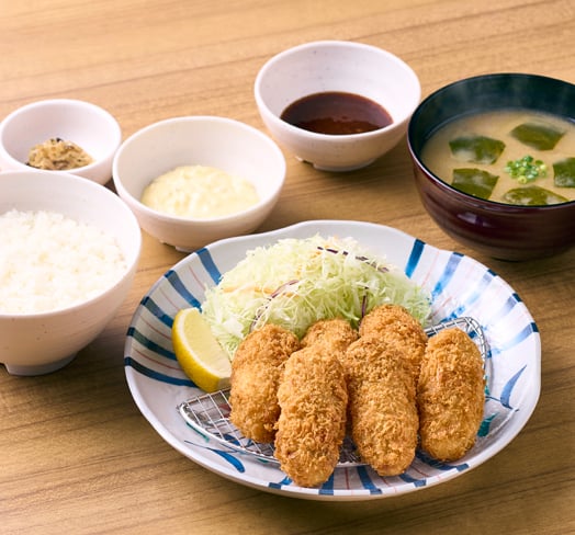 かきフライ定食(6個)
